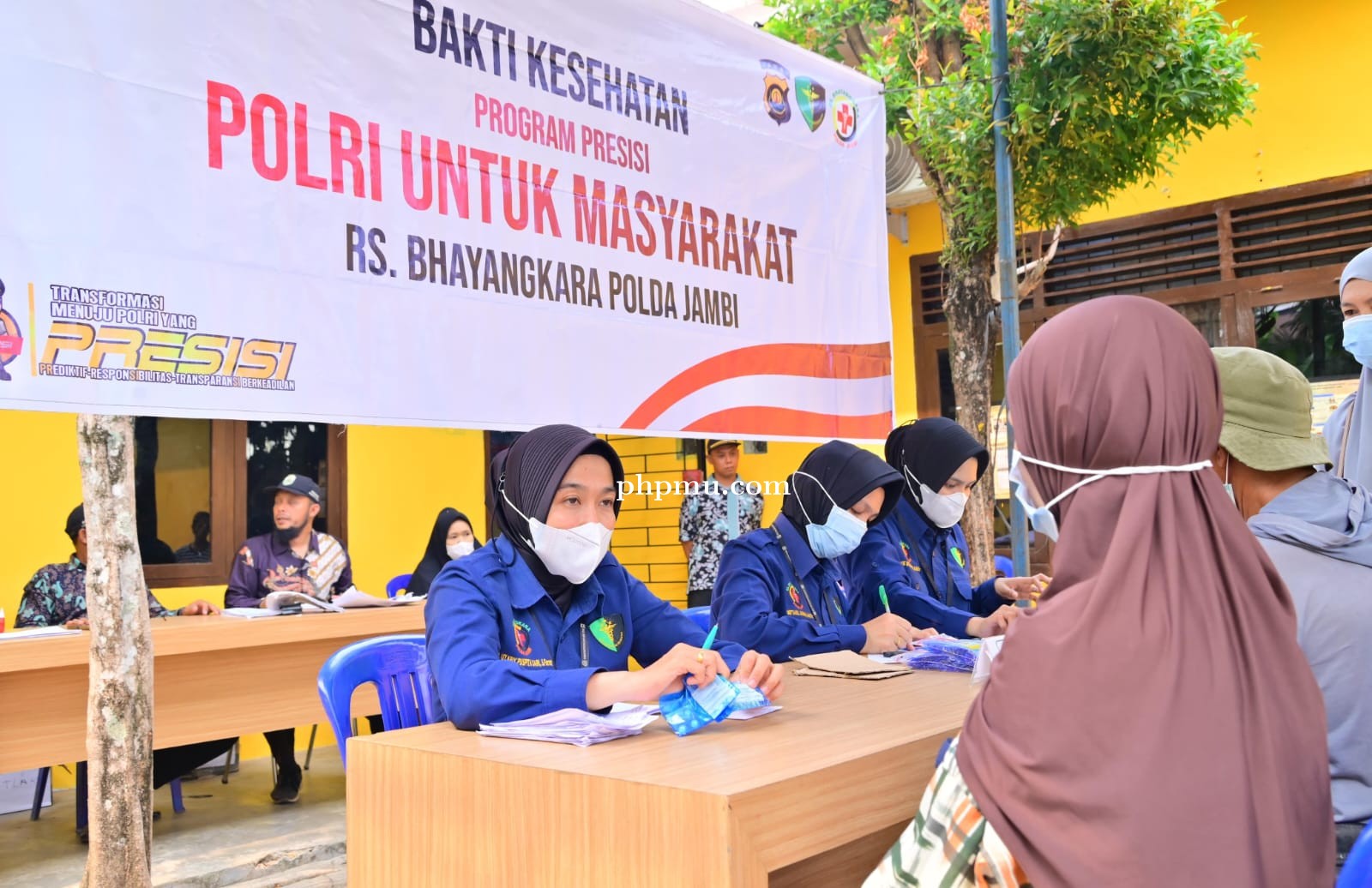 Bakti Kesehatan Presisi Polri, Polda Jambi Hadirkan Layanan Kesehatan Gratis Bagi Warga Kasang Pudak